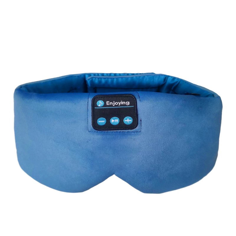 Повязка на голову Bluetooth Sleep Eye Mask Наушники для сна Синие